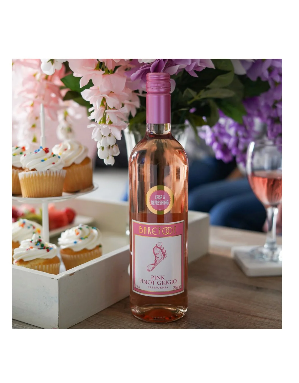 Barefoot Pink Pinot Grigio - 12 Bottles