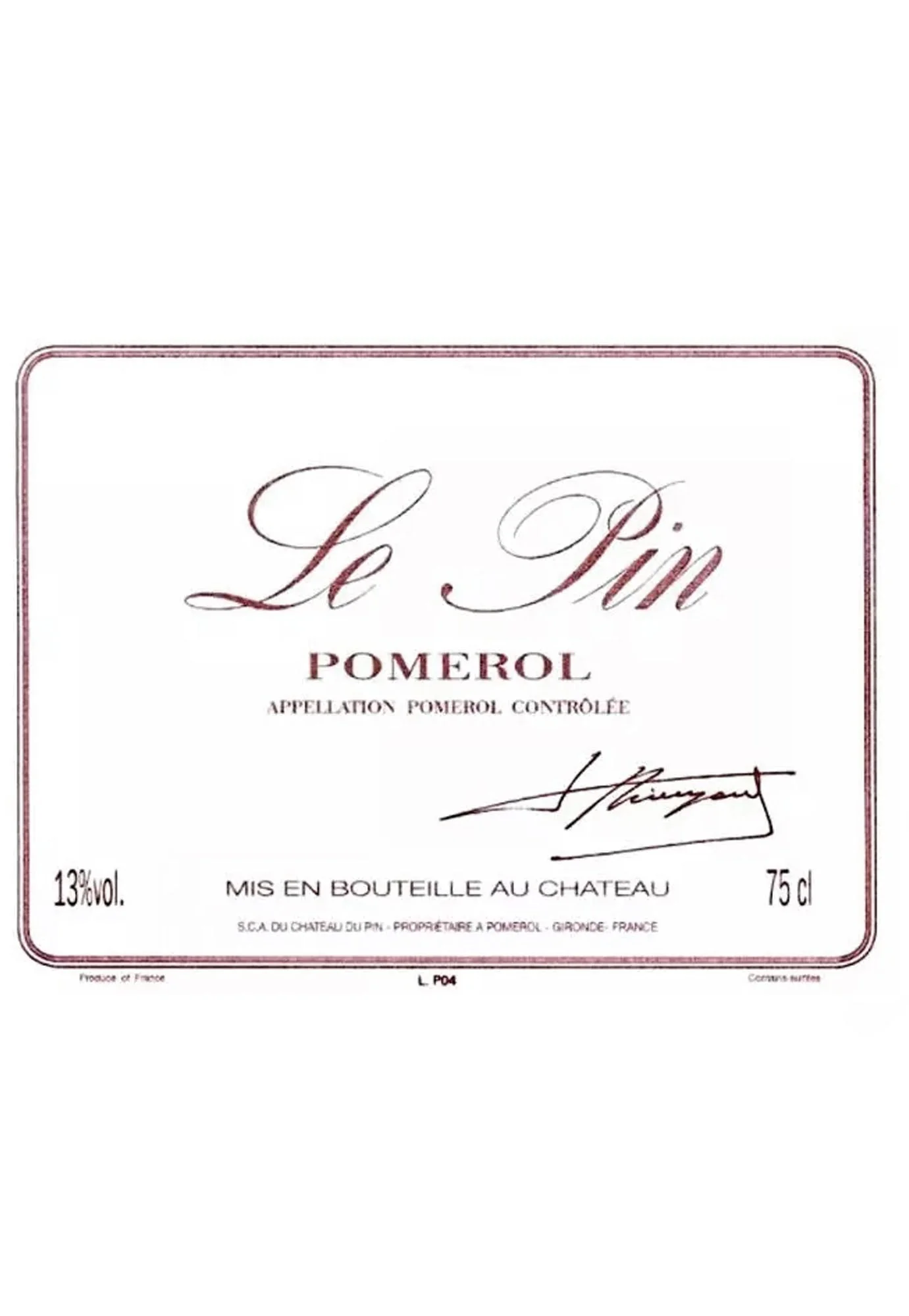 Chateau Le Pin 1995 - 1.5 Litre Bottle