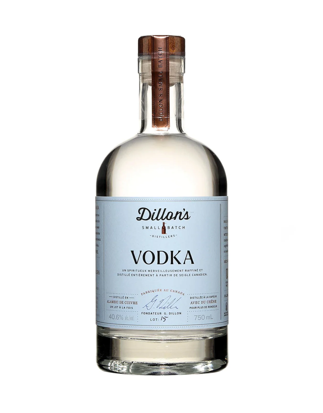 Dillon's Rye Vodka Bartenders Series