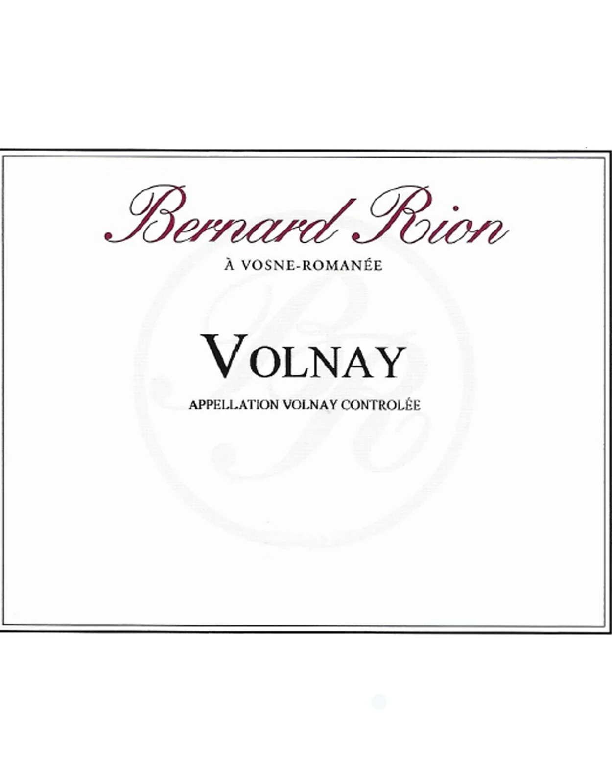 Domaine Bernard Rion Volnay 2019