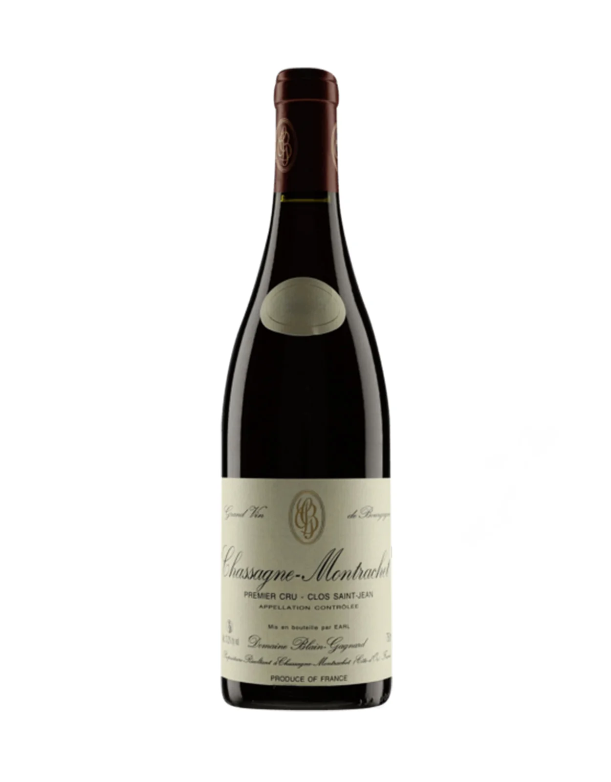 Domaine Blain Gagnard Chassagne Montrachet Rouge 'Clos St Jean' Premier Cru 2020