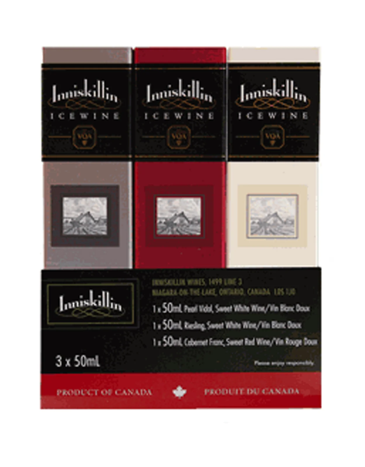 Inniskillin Ice Wine 50 ml Mini - 3 x 50 ml Bottles