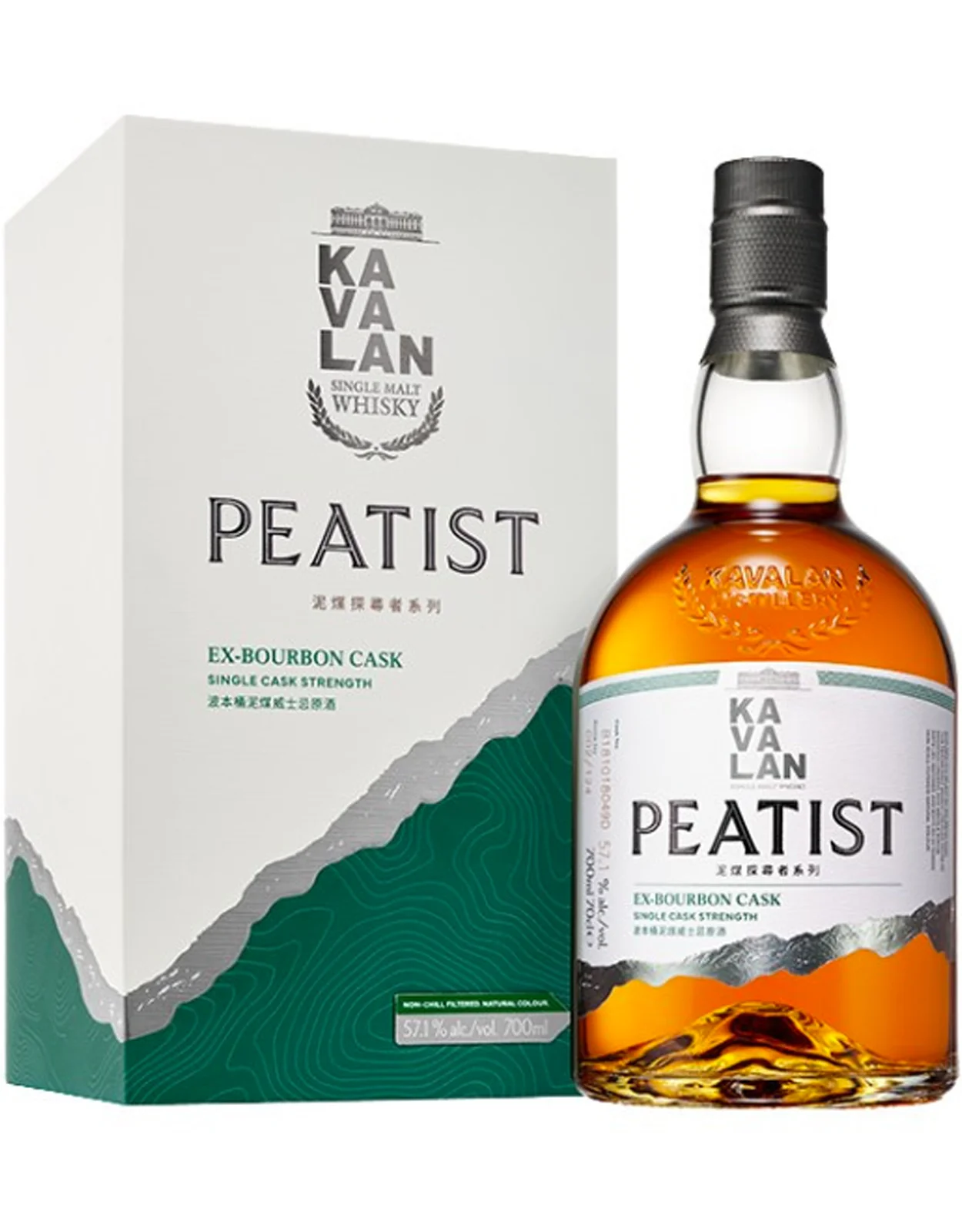 Kavalan Peatist Ex-Bourbon Cask Single Malt Whisky - 700 ml
