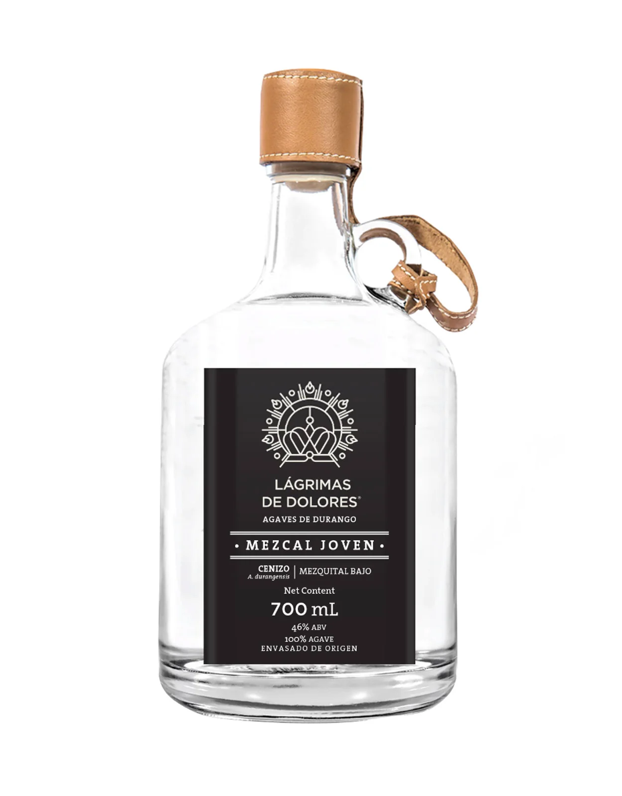 Lagrimas de Dolores Mezcal Joven Maguey Cenizo