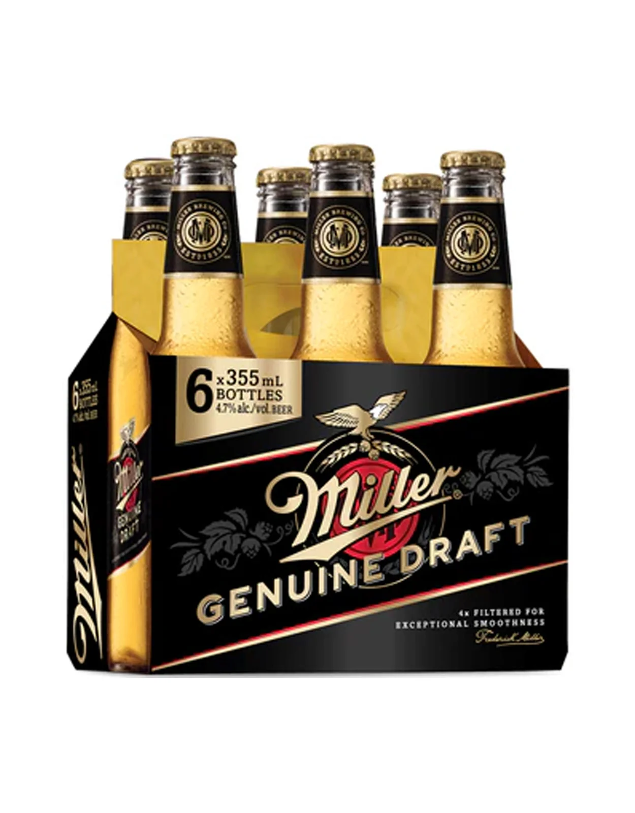 Miller Genuine Draft 355 ml - 24 Bottles