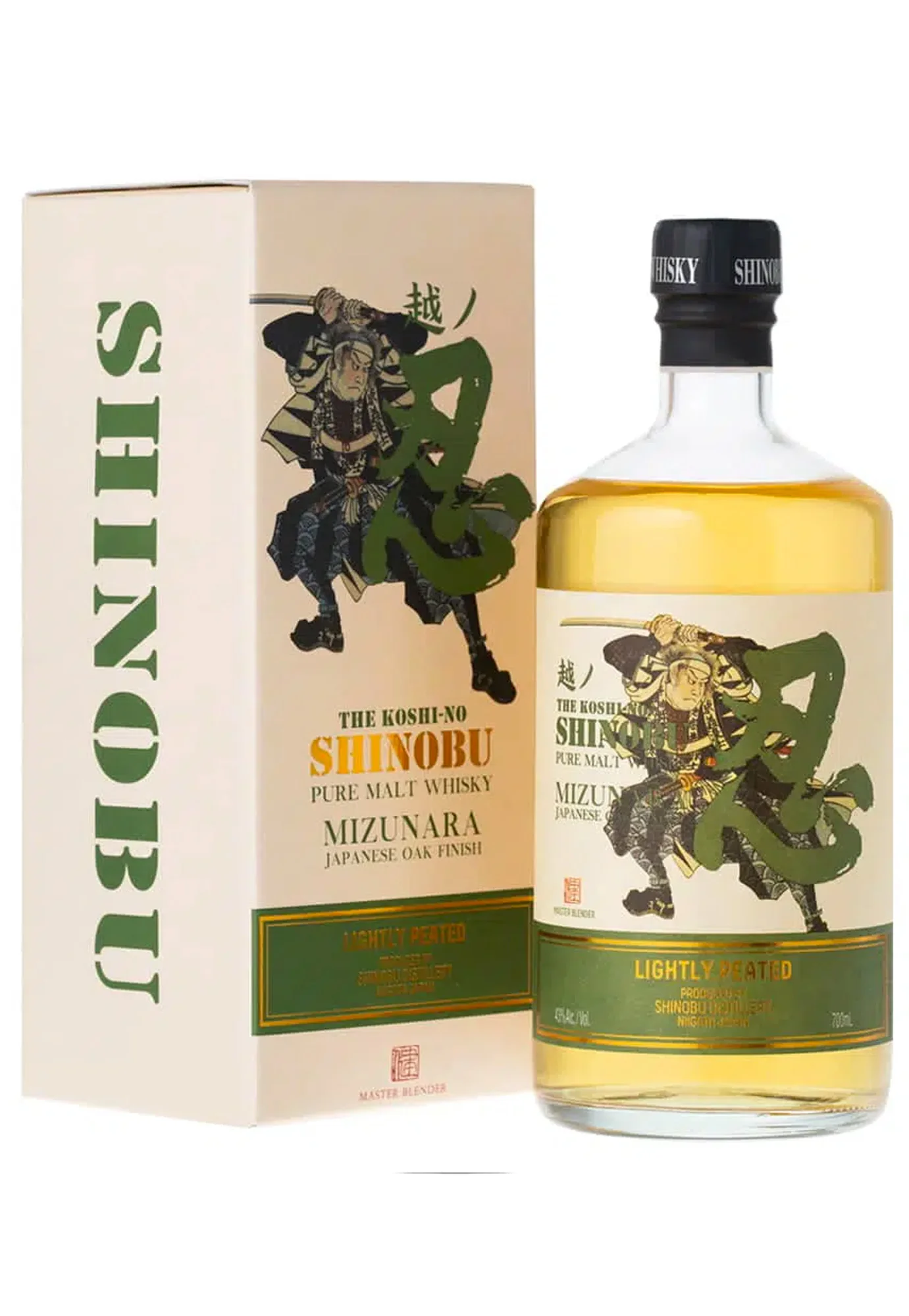 Shinobu Mizunara Lightly Peated Pure Malt Whisky