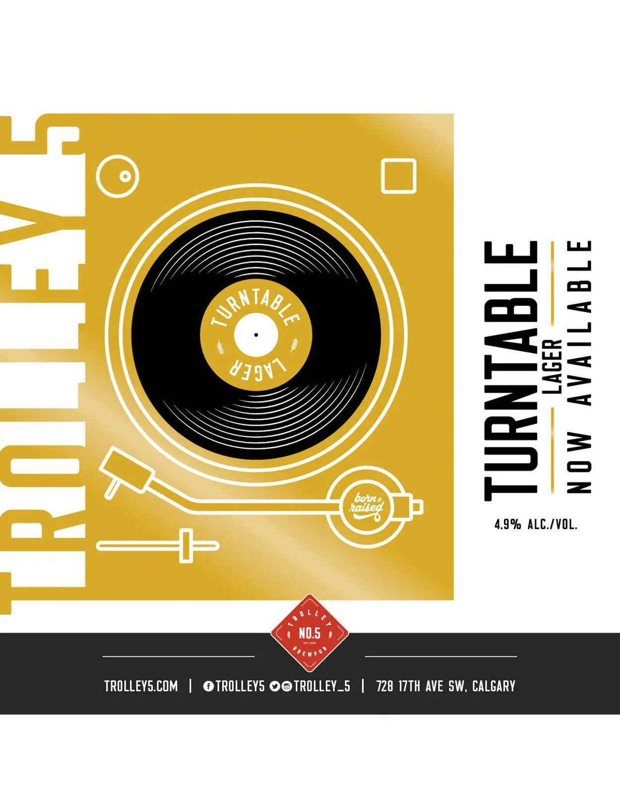 Trolley 5 Turntable Lager - 20 Litre Keg
